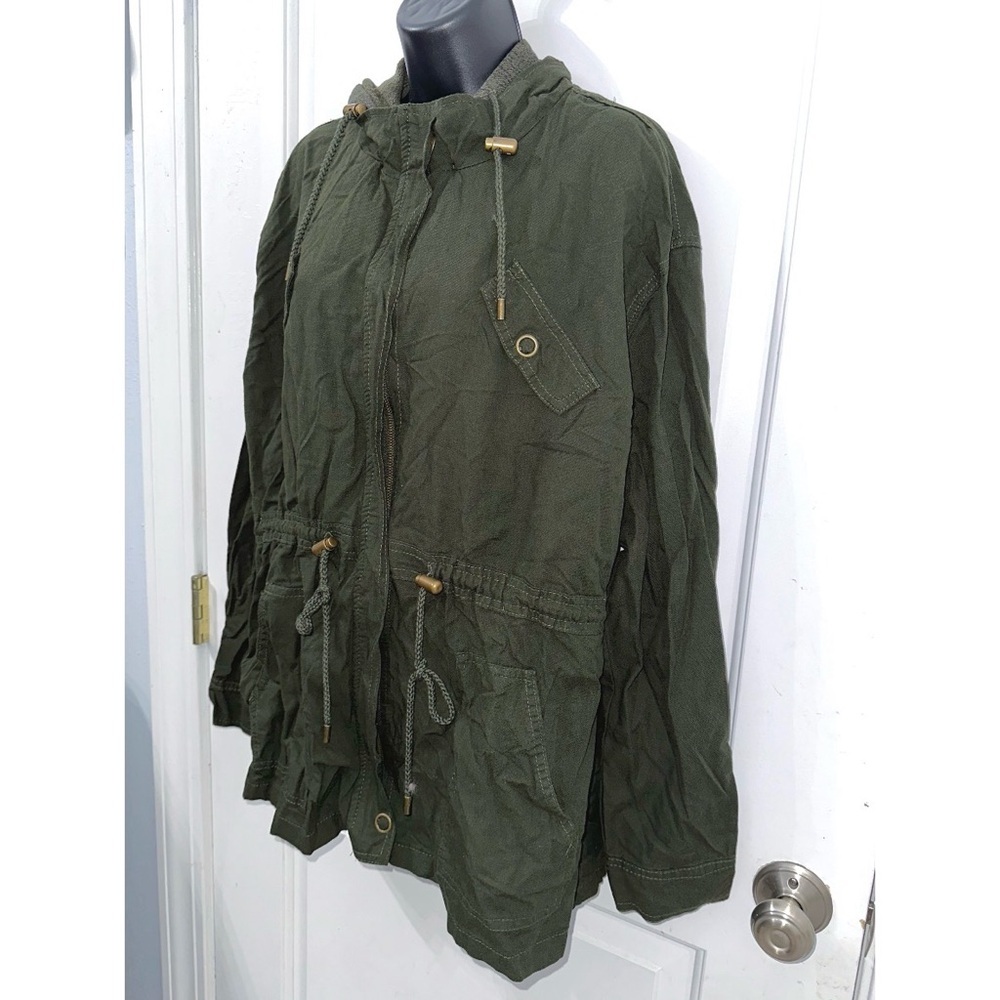 Vanity brand olive green utility anorak jacket size 2x NWT - Picture 3 of 6